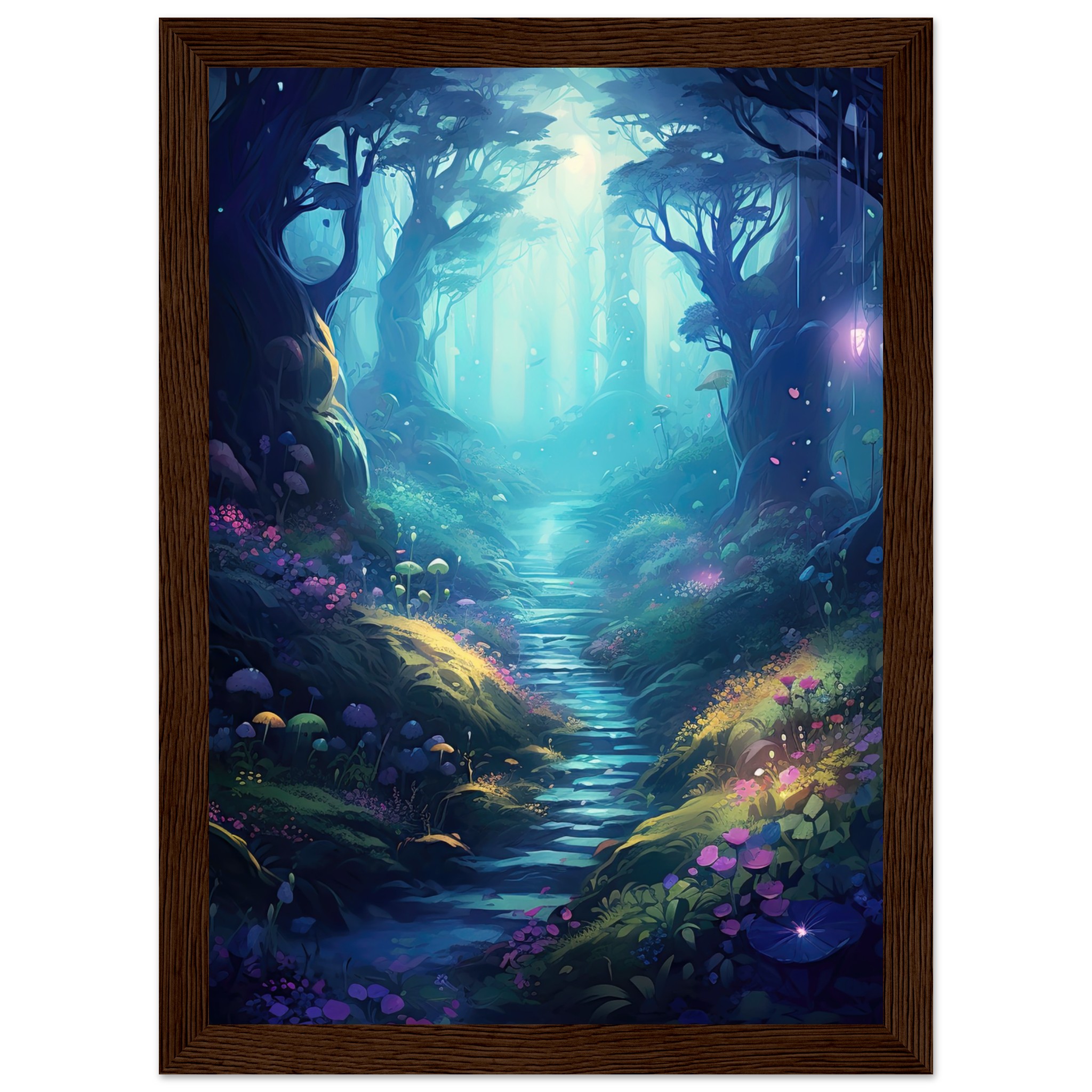 Path Through the Magic Forest Framed Print