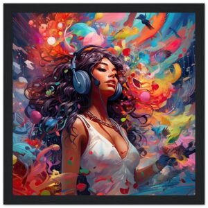 Music in Color Framed Print