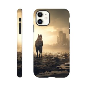 Lone Wolf Post-Apocalyptic World Phone Case - Tough case, Apple - iPhone 11