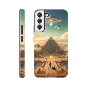 Sci-Fi Futuristic Egypt Phone Case - Tough case, Samsung - Galaxy S22 Plus