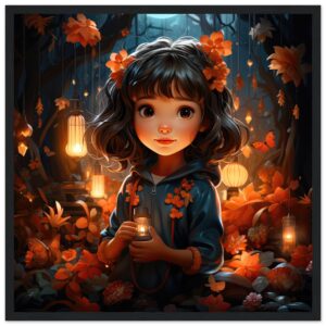Enchanted World – Girl – Framed Print