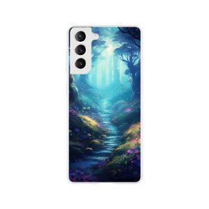 Path Through the Magic Forest Phone Case - Flexi case, Samsung - Galaxy S21
