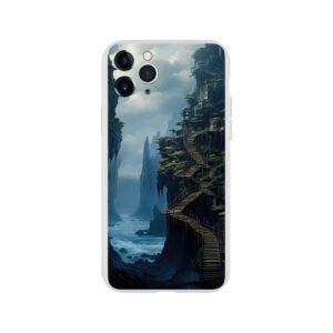 Cliffside Kingdom Landscape Phone Case - Flexi case, Apple - iPhone 11 Pro