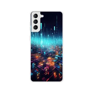 High Speed Data Abstract Phone Case - Flexi case, Samsung - Galaxy S21 Plus