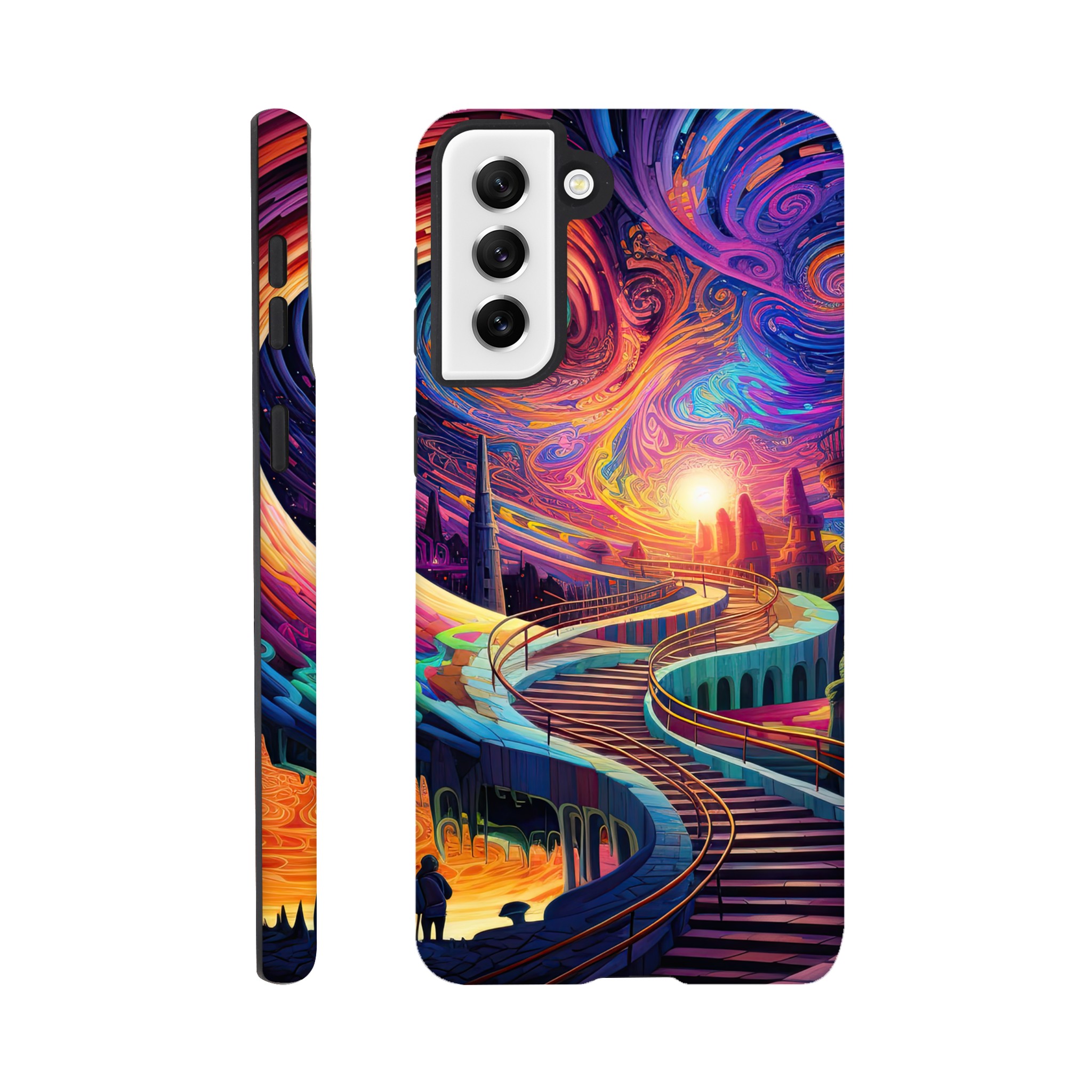 Trippy Colorful Adventure Phone Case – Tough case, Samsung – Galaxy S21 Plus