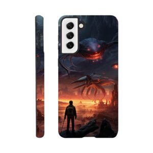 There Be Monsters Sci-fi Phone Case - Tough case, Samsung - Galaxy S21 Plus