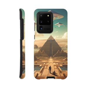 Sci-Fi Futuristic Egypt Phone Case - Tough case, Samsung - Galaxy S20 Ultra
