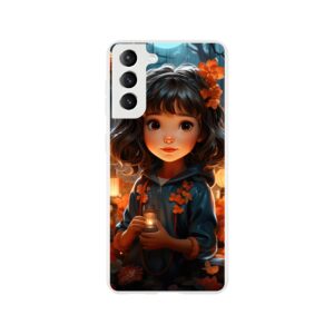 Enchanted World – Girl – Phone Case - Flexi case, Samsung - Galaxy S21
