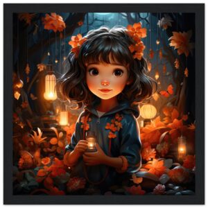 Enchanted World – Girl – Framed Print