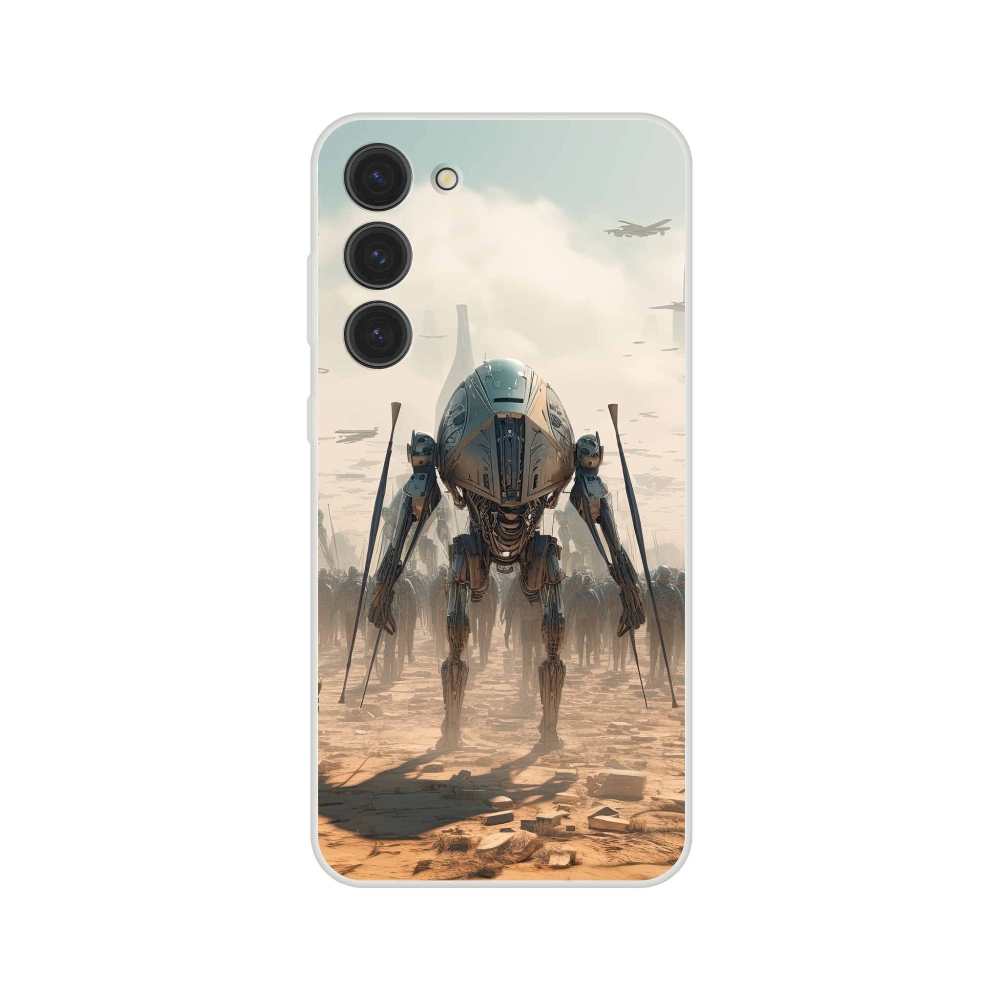 Future War Sci-Fi Futuristic Phone Case – Flexi case, Samsung – Galaxy S23 Plus