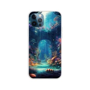 Underwater Paradise Ocean Phone Case - Flexi case, Apple - iPhone 12 Pro