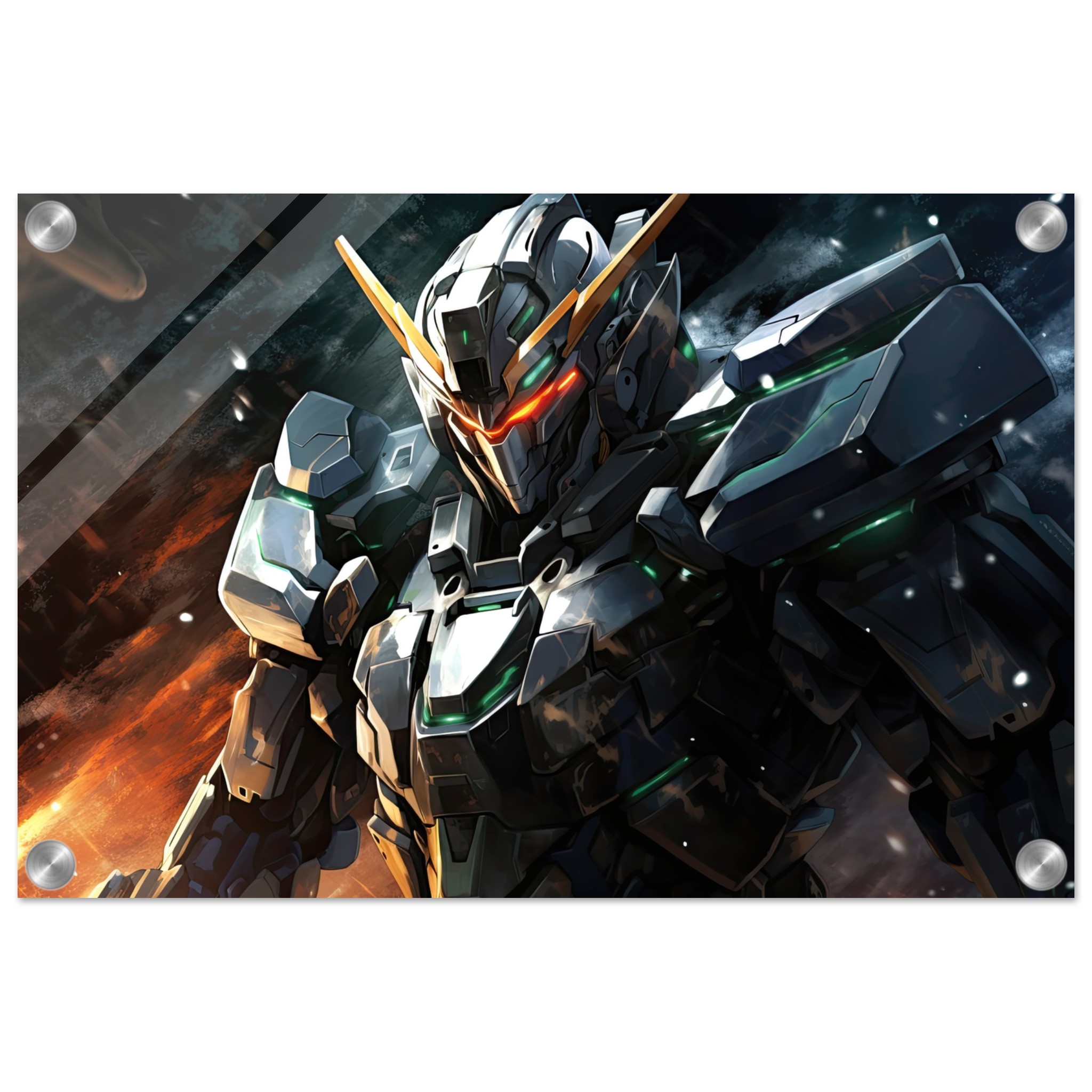 Titan’s Awakening – Mech Sci-Fi Acrylic Print – 30×45 cm / 12×18″