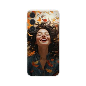 Pure Happiness Joyful Girl Phone Case - Flexi case, Samsung - Galaxy S23 Plus