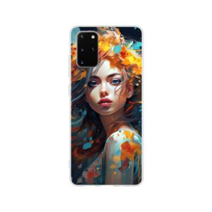 Girl Painted in Color Phone Case - Flexi case, Samsung - Galaxy S20 Plus