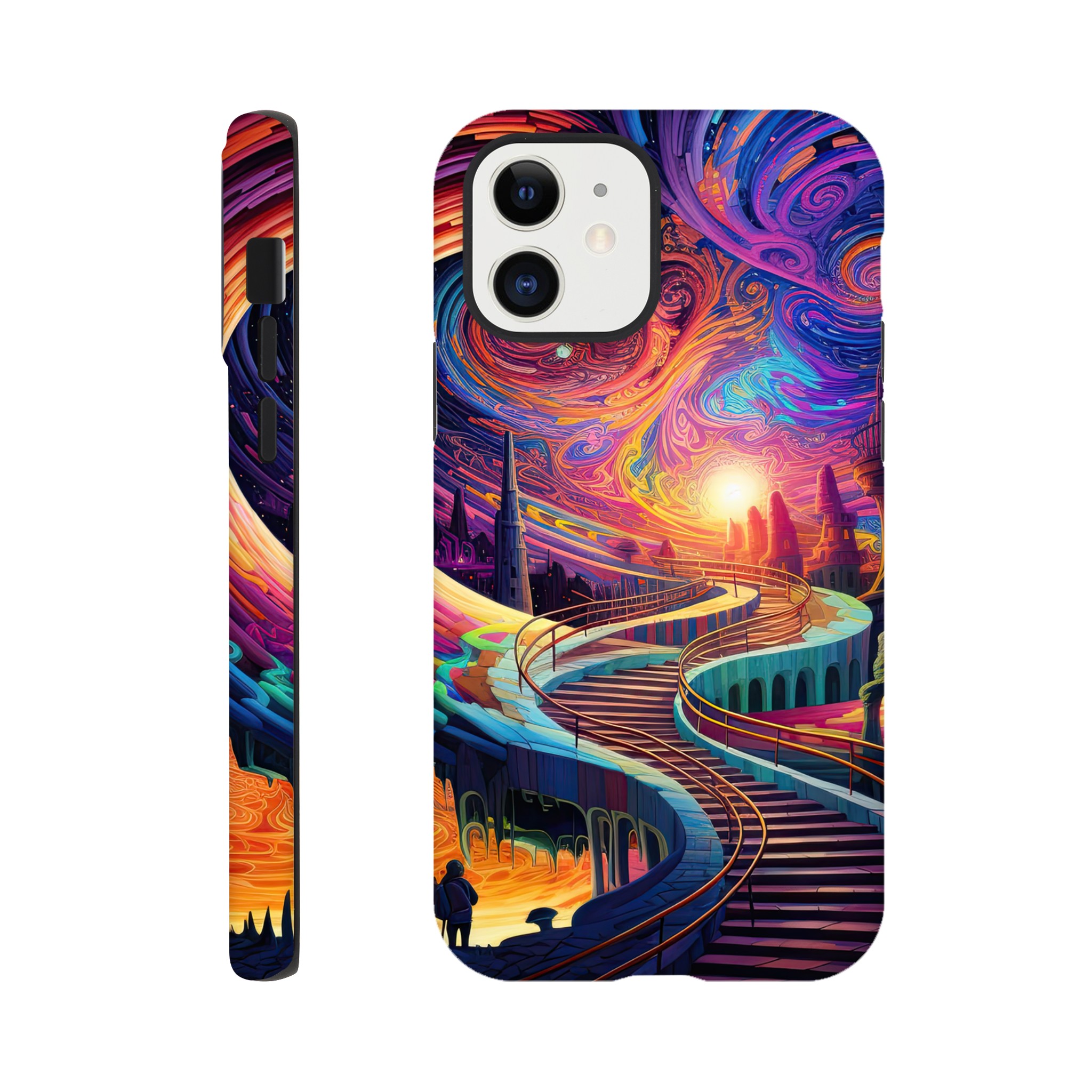 Trippy Colorful Adventure Phone Case – Tough case, Apple – iPhone 12