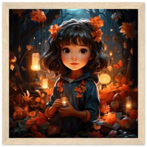 Enchanted World – Girl – Framed Print