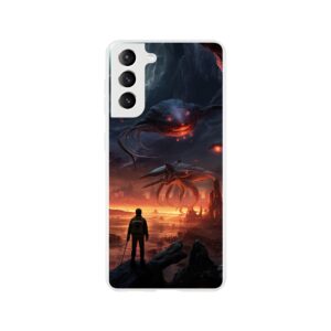There Be Monsters Sci-fi Phone Case - Flexi case, Samsung - Galaxy S21