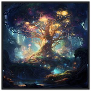 Magical Tree Kingdom Framed Print