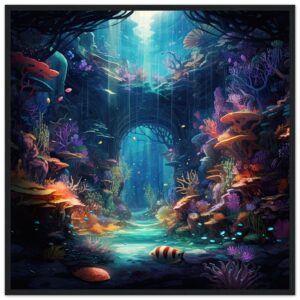 Underwater Paradise Ocean Framed Print