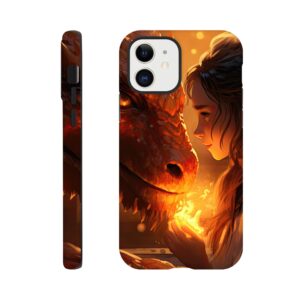 Magical Friendship – Girl and Dragon – Phone Case - Tough case, Apple - iPhone 12