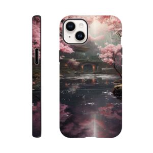 Secret Cherry Blossom Temple Phone Case - Tough case, Apple - iPhone 14 Plus