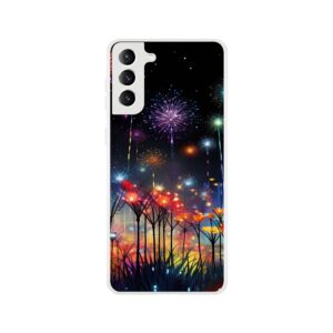 Fireworks and Flowers of Light and Color Phone Case - Flexi case, Samsung - Galaxy S21 Plus