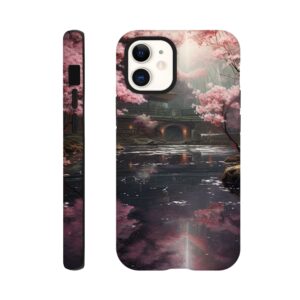Secret Cherry Blossom Temple Phone Case - Tough case, Apple - iPhone 12 Mini
