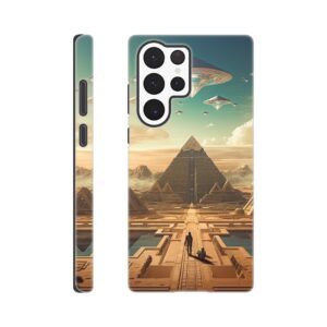 Sci-Fi Futuristic Egypt Phone Case - Tough case, Samsung - Galaxy S22 Ultra