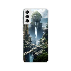 Sci-Fi Concept World Phone Case - Flexi case, Samsung - Galaxy S21 Plus