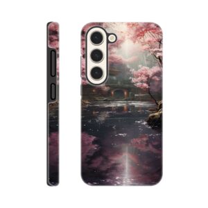 Secret Cherry Blossom Temple Phone Case - Tough case, Samsung - Galaxy S23