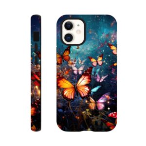 Butterflies of Light Colorful Phone Case - Tough case, Apple - iPhone 12 Mini