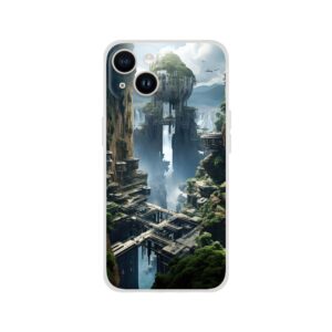 Sci-Fi Concept World Phone Case - Flexi case, Apple - iPhone 14