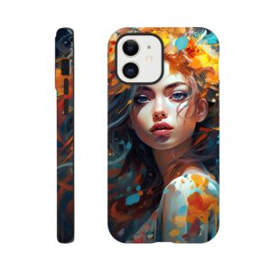 Girl Painted in Color Phone Case - Tough case, Apple - iPhone 12