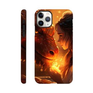 Magical Friendship – Girl and Dragon – Phone Case - Tough case, Apple - iPhone 11 Pro Max