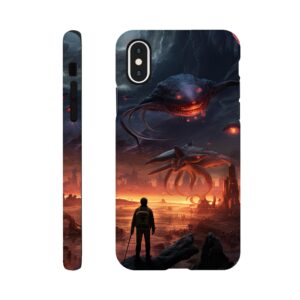 There Be Monsters Sci-fi Phone Case - Tough case, Apple - iPhone X