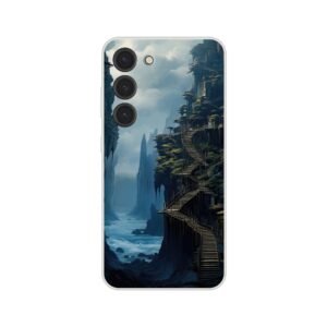 Cliffside Kingdom Landscape Phone Case - Flexi case, Samsung - Galaxy S23