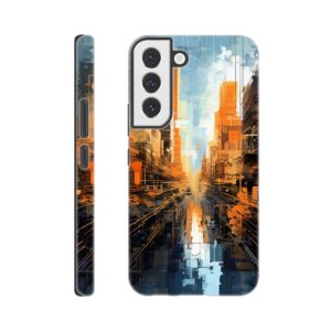 Abstract City Paint Splatter Phone Case - Tough case, Samsung - Galaxy S22