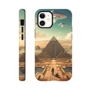 Sci-Fi Futuristic Egypt Phone Case - Tough case, Apple - iPhone 12 Mini