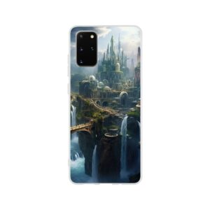 Elven Kingdom Fantasy Landscape Phone Case - Flexi case, Samsung - Galaxy S20 Plus