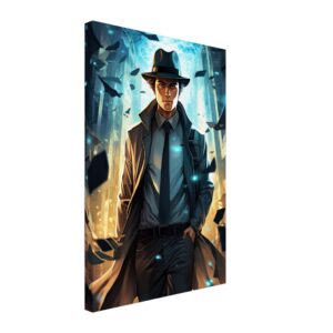 Dimension Hopping Detective Canvas Print - 40x60 cm / 16x24″, Thick