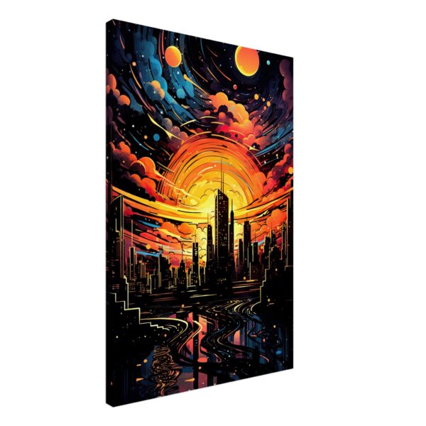 Solar City Symphony Canvas Print - 60x90 cm / 24x36″, Thick