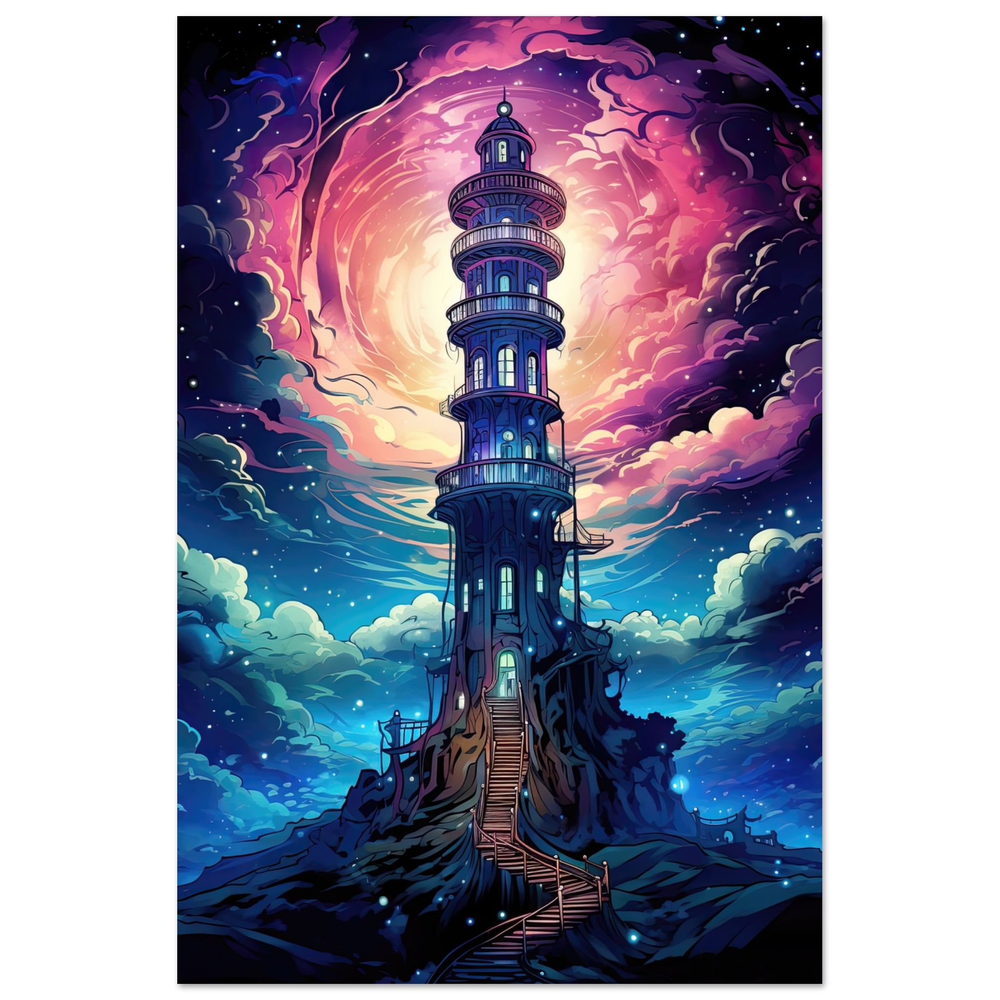 Celestial Observatory Art Poster – 30×45 cm / 12×18″