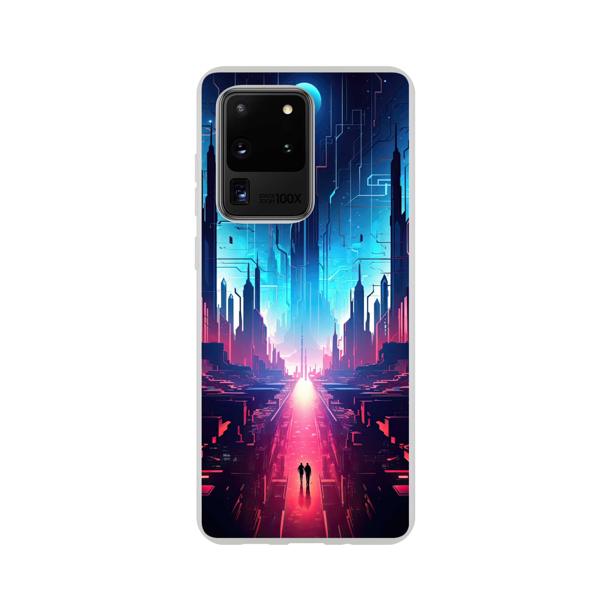 Digital Paradise Abstract Futuristic Phone Case – Flexi case, Samsung – Galaxy S20 Ultra