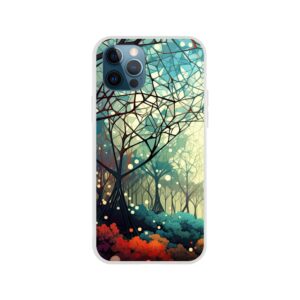 Forest Colorful Abstract Landscape Phone Case - Flexi case, Apple - iPhone 12 Pro