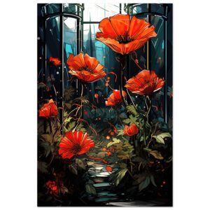 Garden of Glass Flowers Metal Print