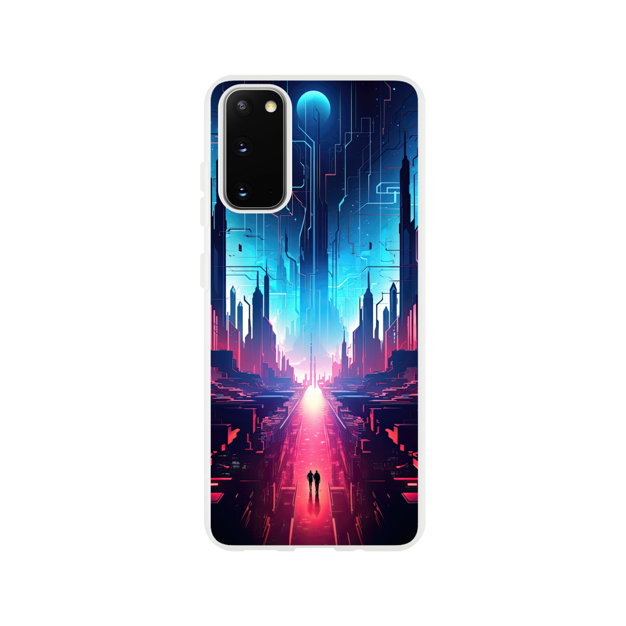 Digital Paradise Abstract Futuristic Phone Case – Flexi case, Samsung – Galaxy S20
