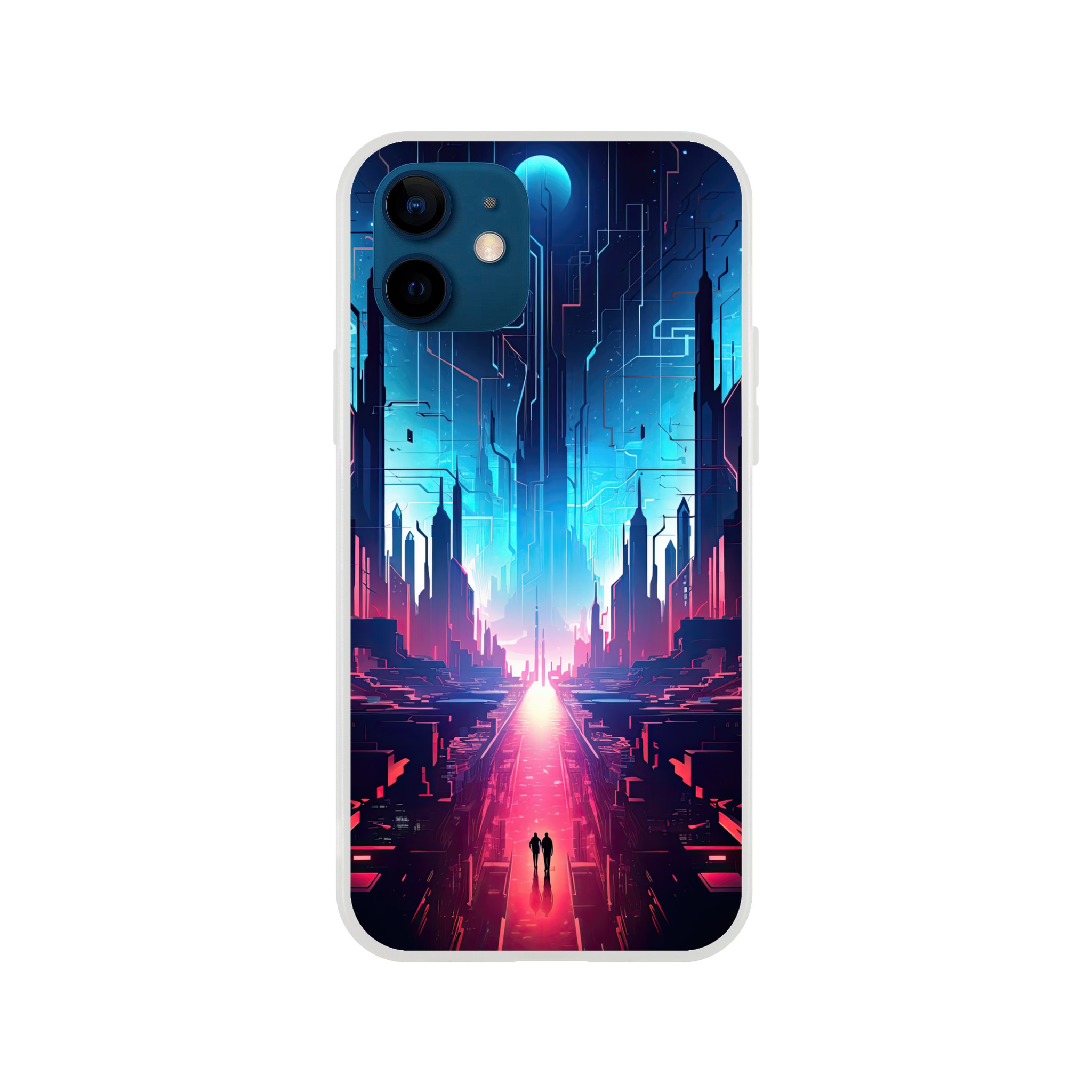 Digital Paradise Abstract Futuristic Phone Case – Flexi case, Apple – iPhone 12