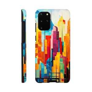 Colorful Abstract Cityscape Painted - Phone Case - Tough case, Samsung - Galaxy S20 Plus