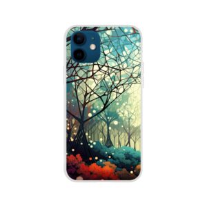 Forest Colorful Abstract Landscape Phone Case - Flexi case, Apple - iPhone 12