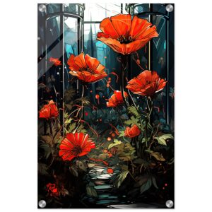 Garden of Glass Flowers Acrylic Print - 40x60 cm / 16x24″